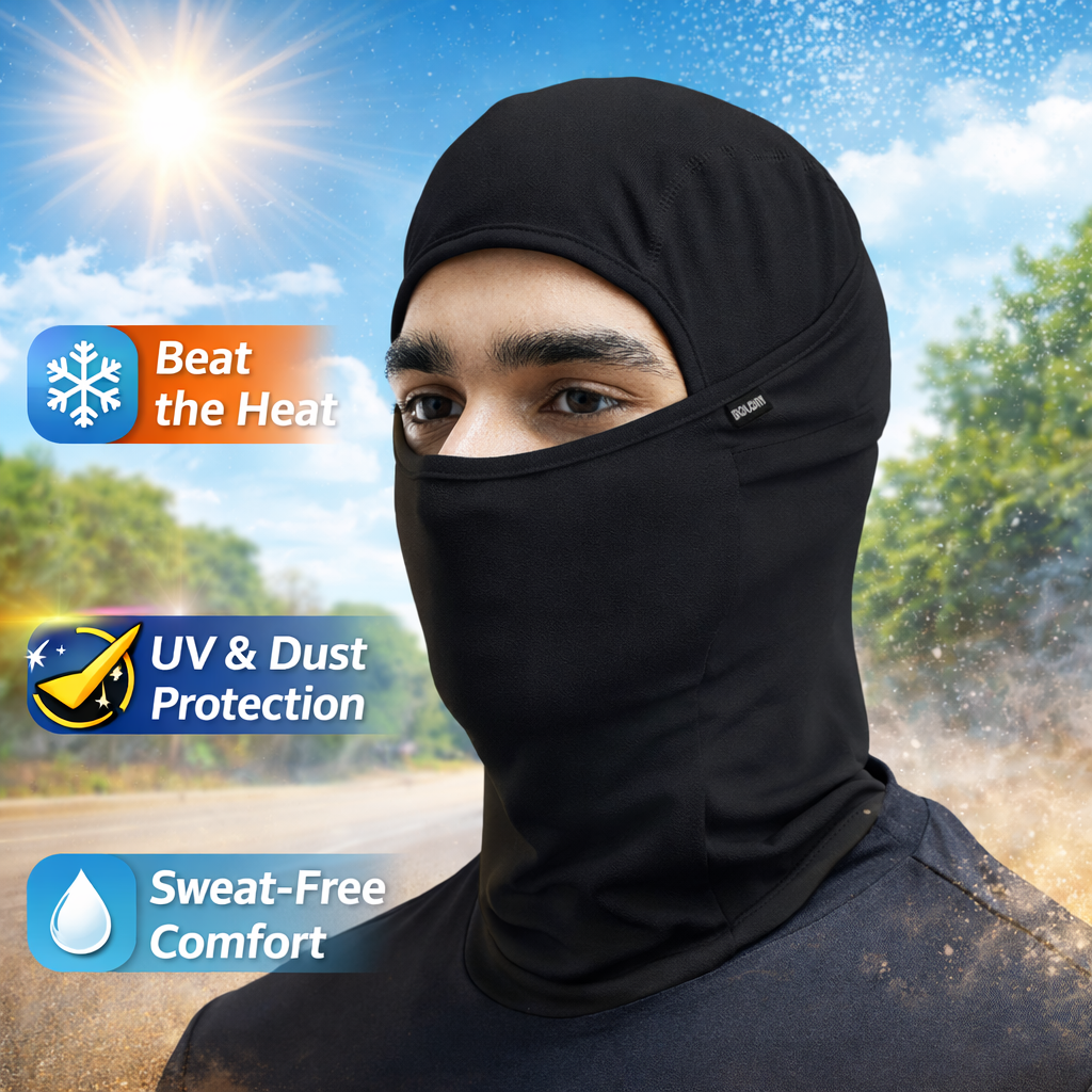 Summer Cooling Face Mask – Anti-Sweat, UV Protection for Riding & Daily Use