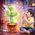 Talking & Singing Cactus Toy – Rechargeable Voice Mimic Plush
