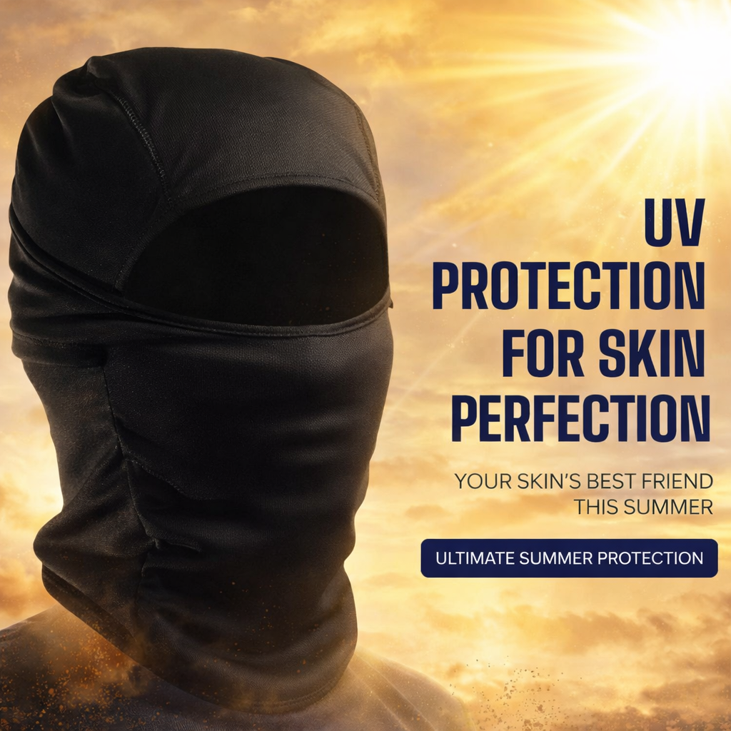 Summer Cooling Face Mask – Anti-Sweat, UV Protection for Riding & Daily Use
